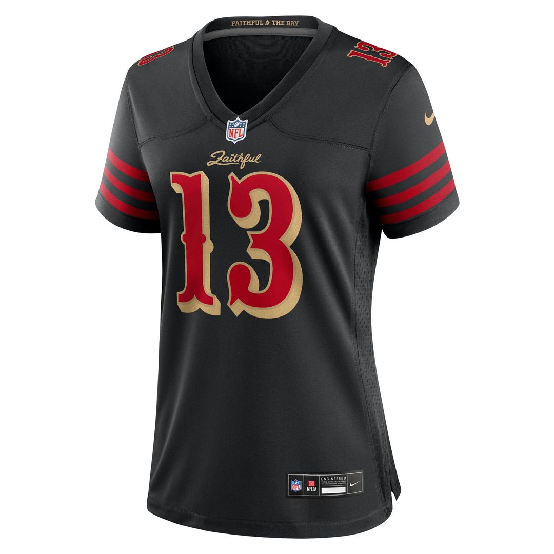 Brock Purdy San Francisco 49ers Nike Women's 2025 Rivalries Collection Game Jersey - Black Official NFL Team Apparel Football Fan Gear