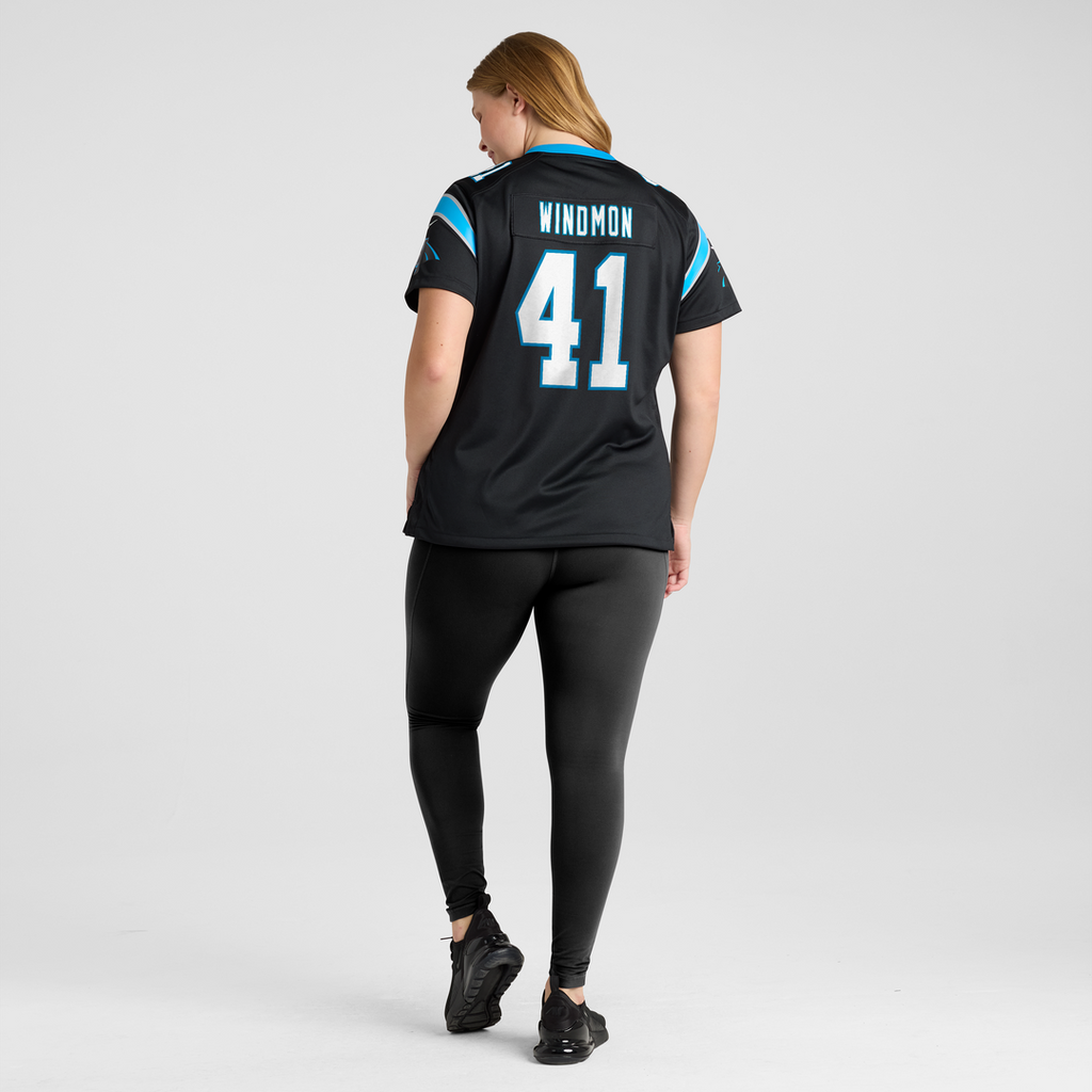 Jacoby Windmon Carolina Panthers Nike Women's Team Game Jersey - Black Official NFL Team Apparel Football Fan Gear