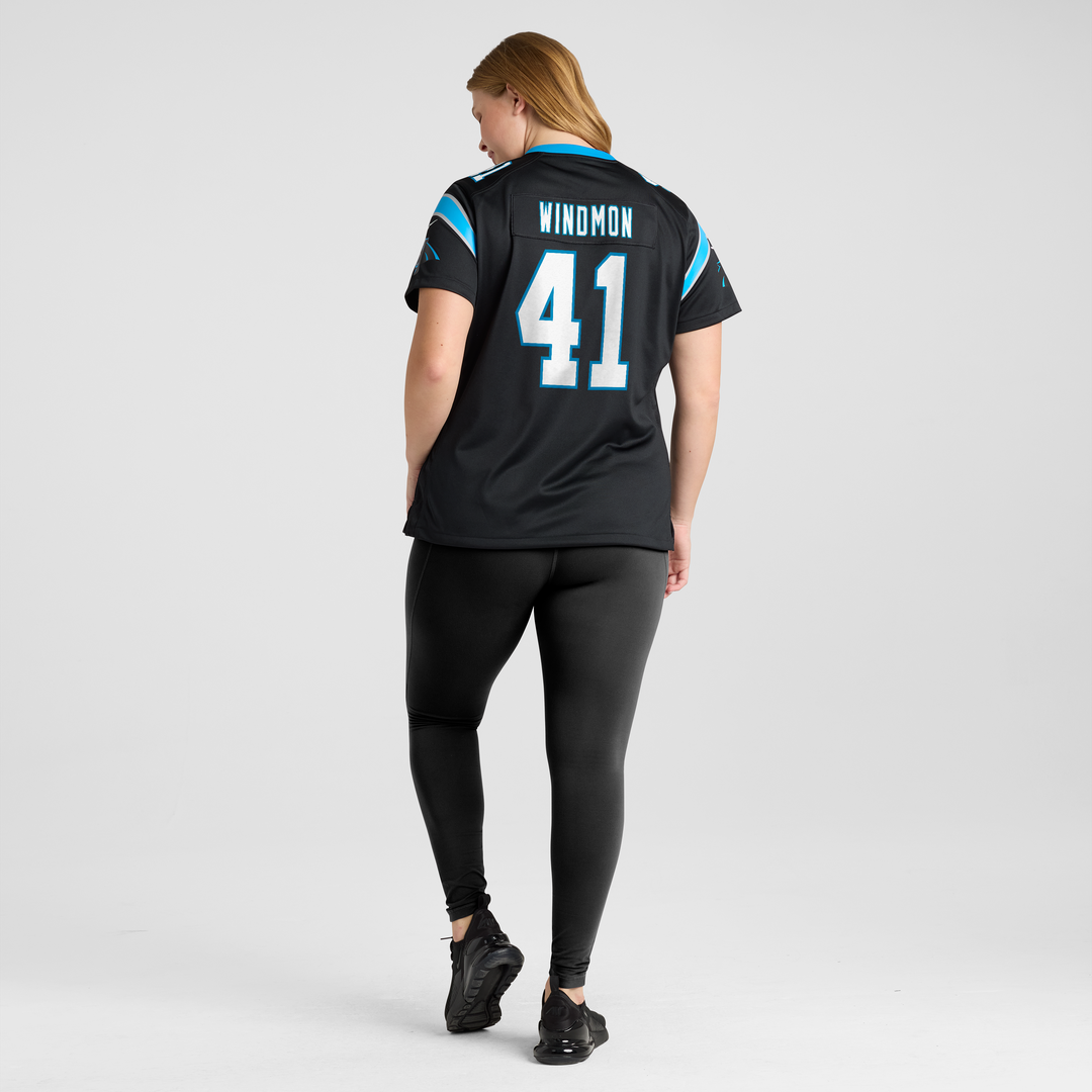 Jacoby Windmon Carolina Panthers Nike Women's Team Game Jersey - Black Official NFL Team Apparel Football Fan Gear