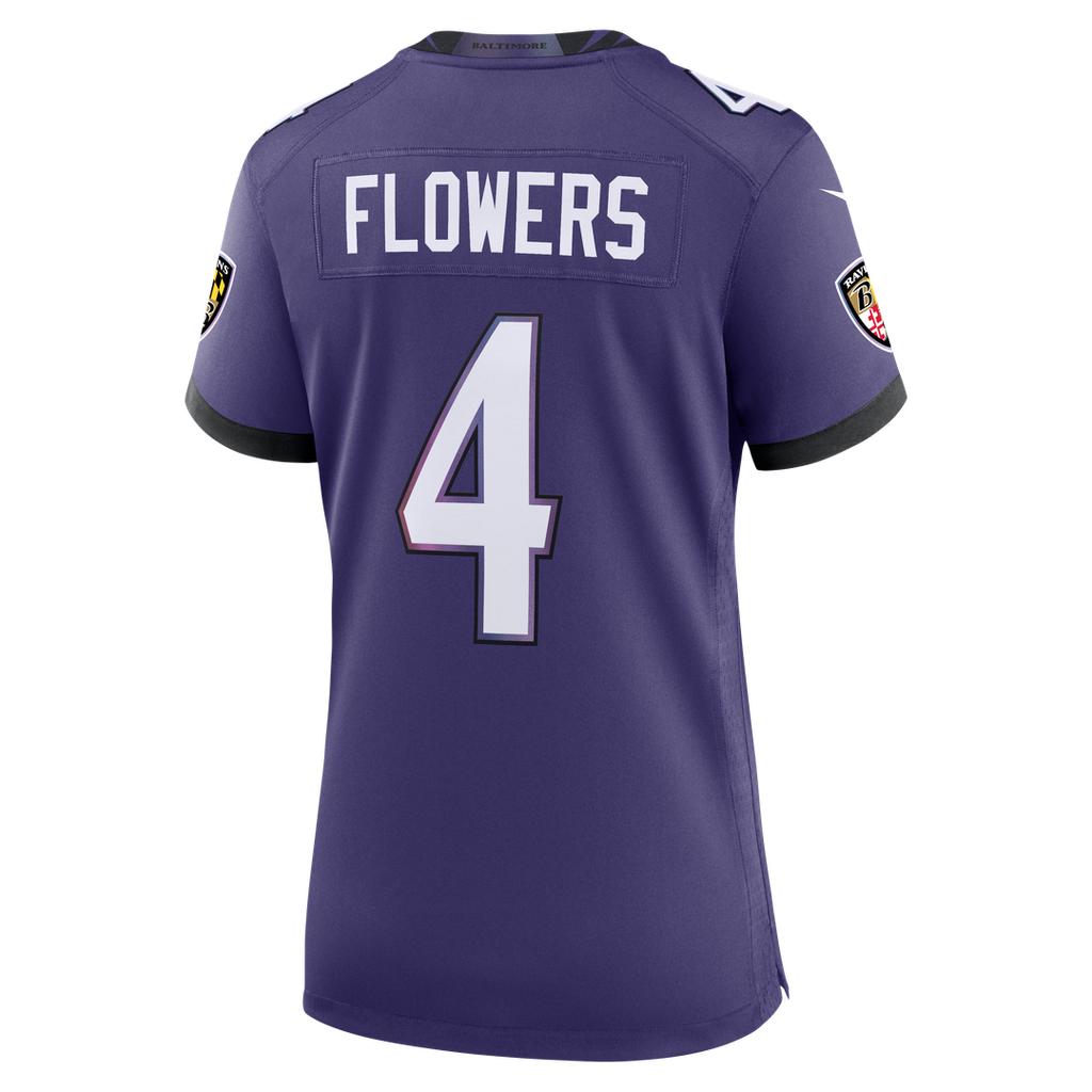 Zay Flowers Baltimore Ravens Nike Women's Alternate Game Jersey - Black Official NFL Team Apparel Football Fan Gear