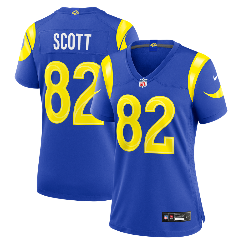 Tyler Scott Los Angeles Rams Nike Women's Team Game Jersey - Royal Official NFL Team Apparel Football Fan Gear