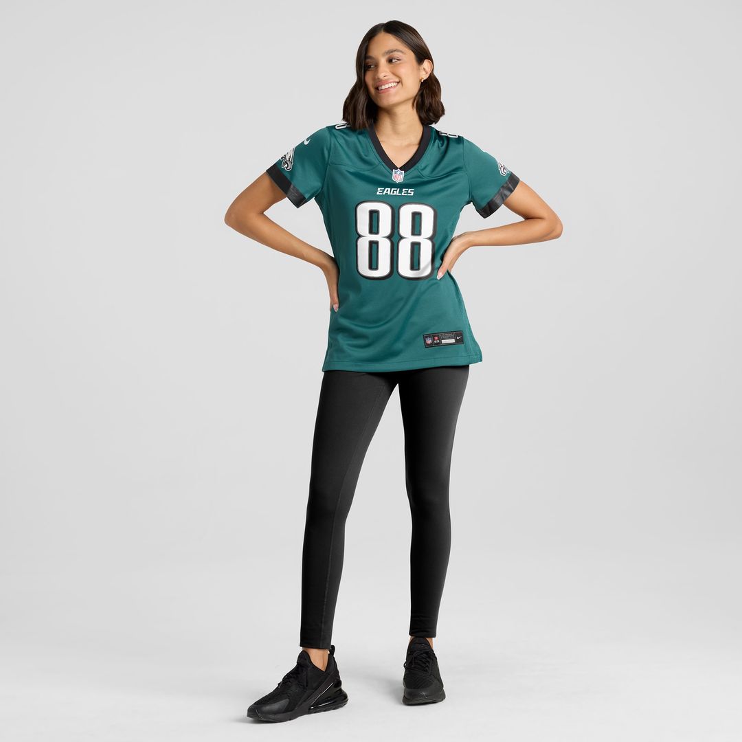 Dallas Goedert Philadelphia Eagles Nike Women's Alternate Game Jersey - Black Official NFL Team Apparel Football Fan Gear
