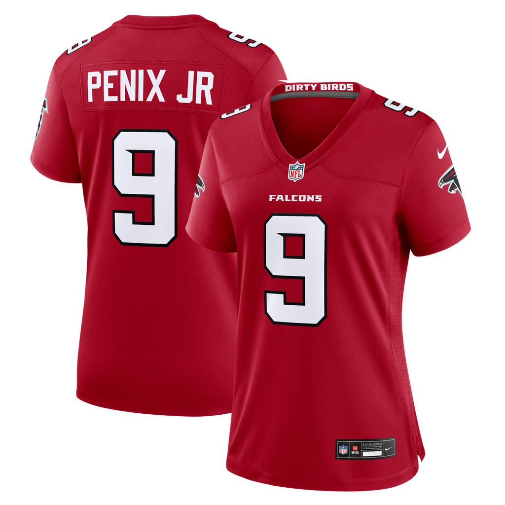 Michael Penix Jr. Atlanta Falcons Nike Women's Game Jersey - Red Official NFL Team Apparel Football Fan Gear