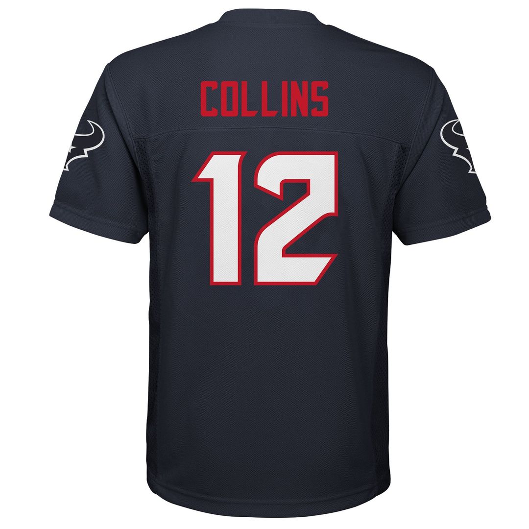 Nico Collins Houston Texans Youth Replica Player Jersey - Navy Official NFL Team Apparel Football Fan Gear