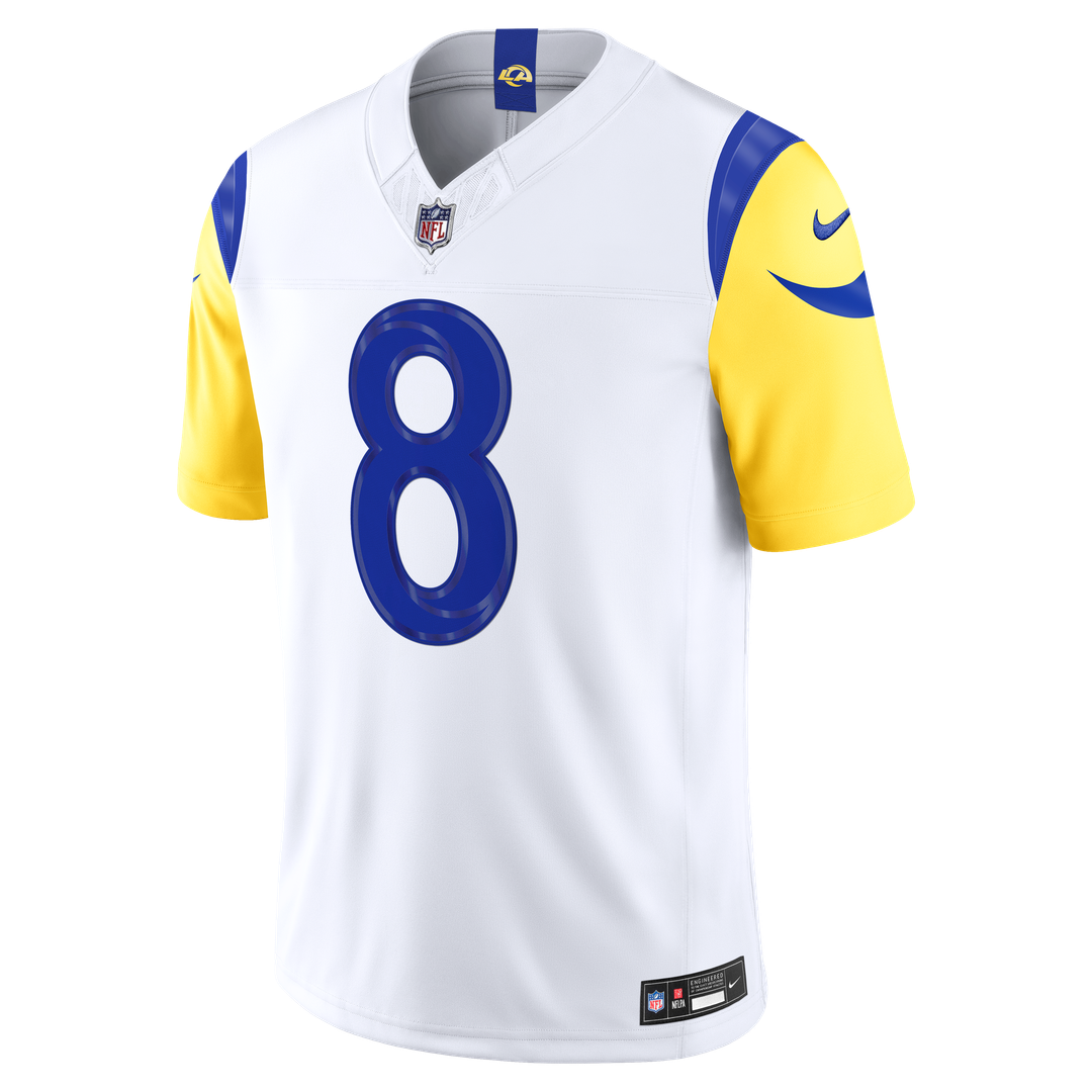 Jared Verse Los Angeles Rams Nike Vapor F.U.S.E. Stitched Limited Jersey - White Official NFL Team Apparel Football Fan Gear
