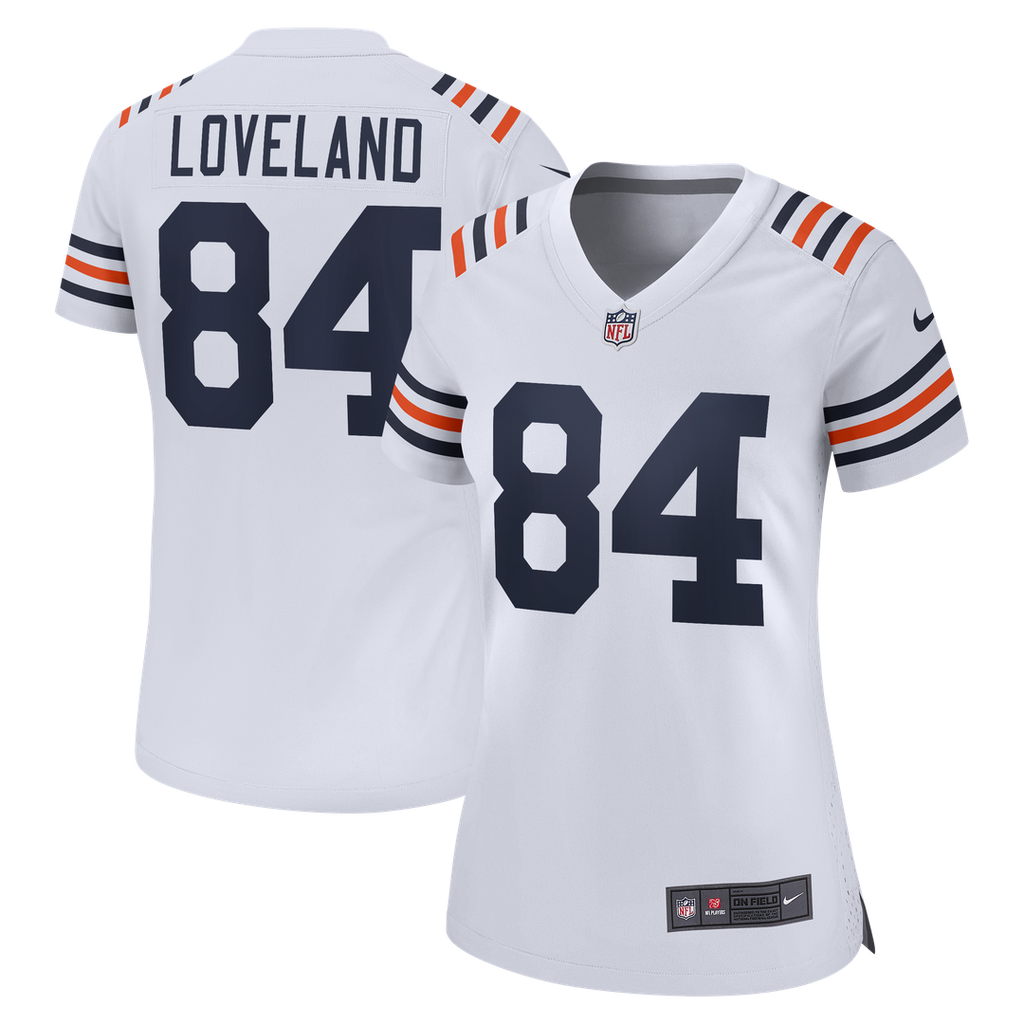 Colston Loveland Chicago Bears Nike Women's Alternate Game Jersey - White Official NFL Team Apparel Football Fan Gear