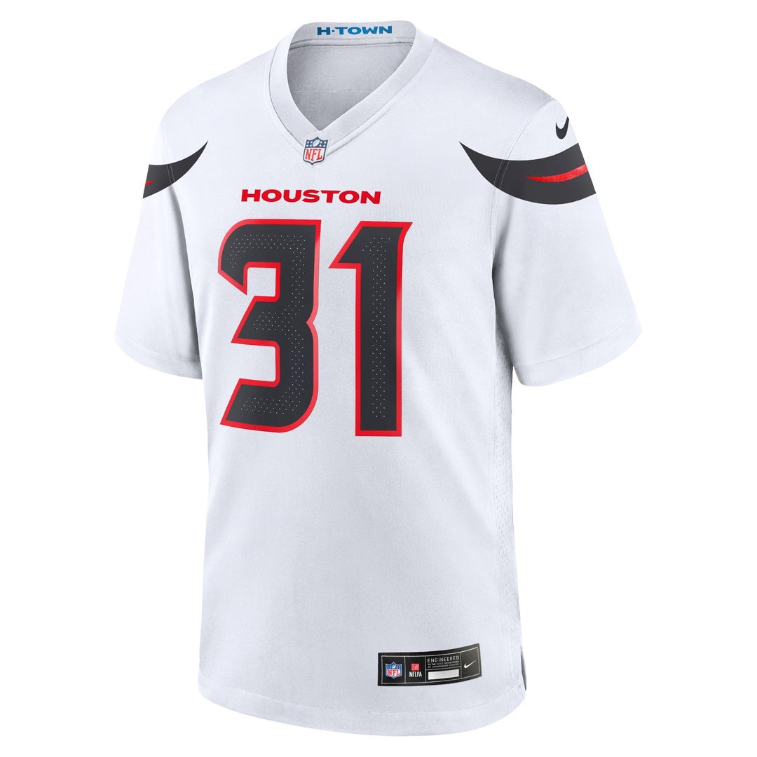 Dameon Pierce Houston Texans Nike Game Jersey - White Official NFL Team Apparel Football Fan Gear