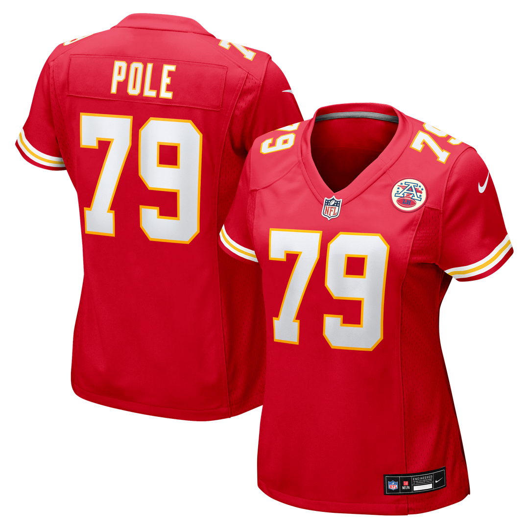 Esa Pole Kansas City Chiefs Nike Women's Team Game Jersey - Red Official NFL Team Apparel Football Fan Gear