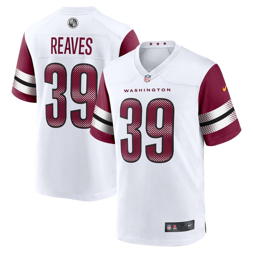 Jeremy Reaves Washington Commanders Nike Game Jersey - White Official NFL Team Apparel Football Fan Gear