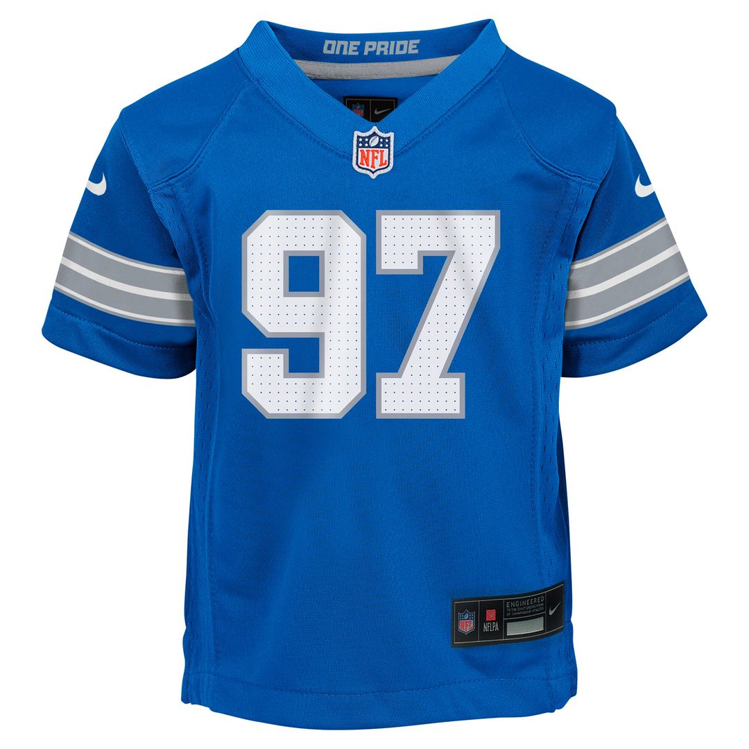 Aidan Hutchinson Detroit Lions Nike Toddler Game Jersey - Blue Official NFL Team Apparel Football Fan Gear
