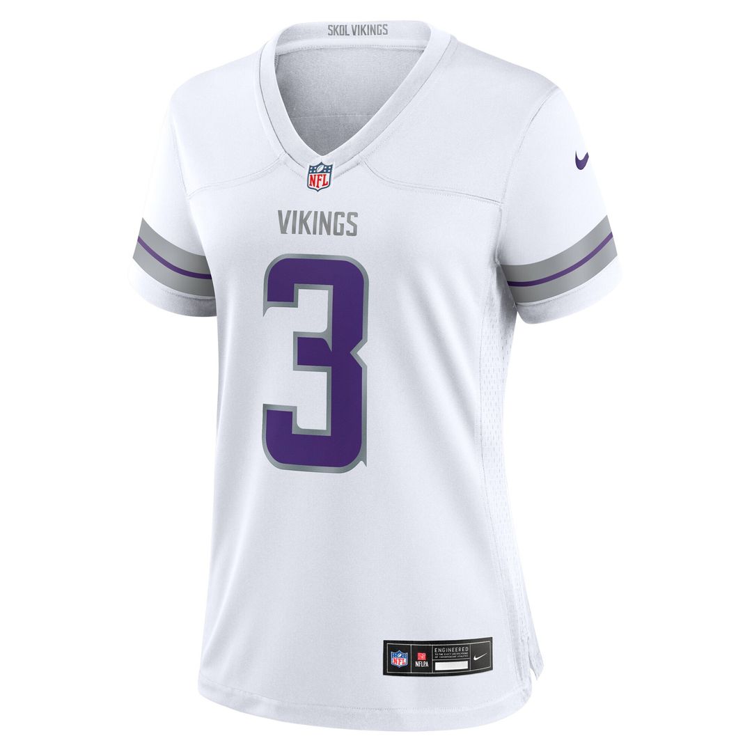 Jordan Addison Minnesota Vikings Nike Women's Alternate Game Player Jersey - White Official NFL Team Apparel Football Fan Gear