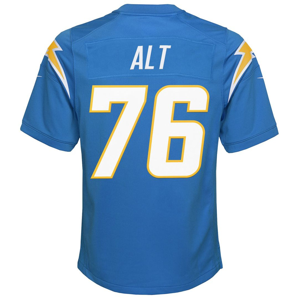 Joe Alt Los Angeles Chargers Nike Youth Game Jersey - Powder Blue Official NFL Team Apparel Football Fan Gear