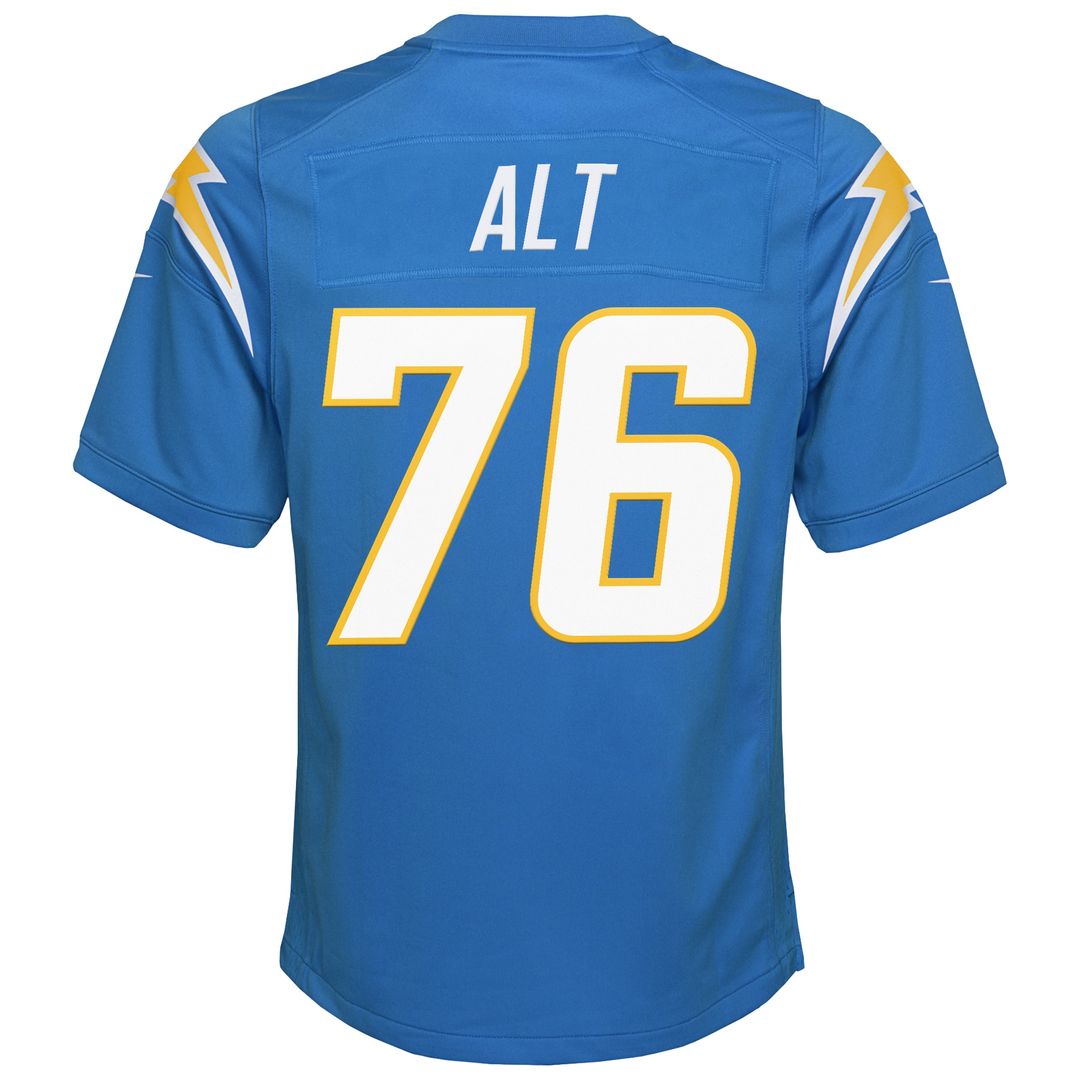 Joe Alt Los Angeles Chargers Nike Youth Game Jersey - Powder Blue Official NFL Team Apparel Football Fan Gear