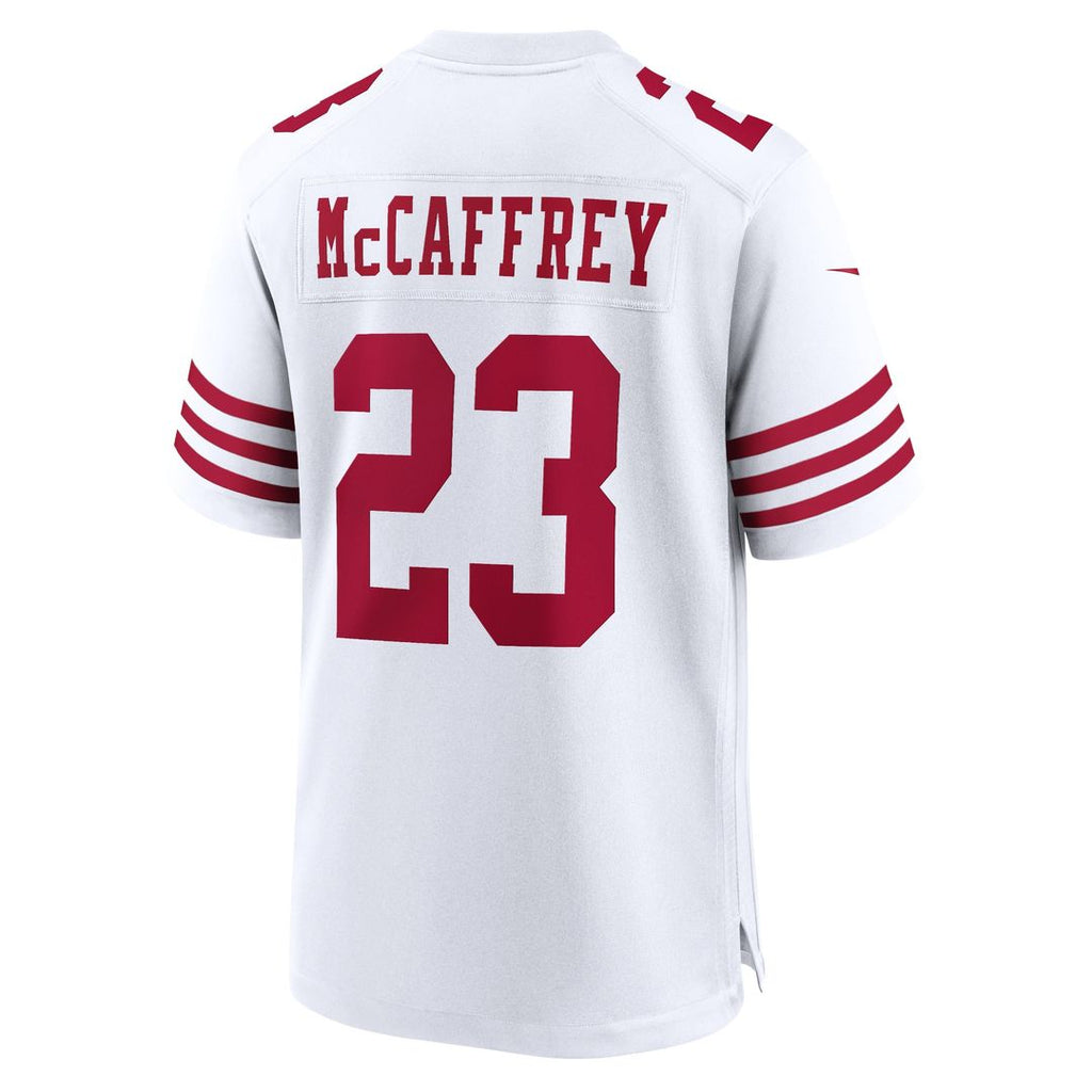 Christian McCaffrey San Francisco 49ers Nike Game Player Jersey - White Official NFL Team Apparel Football Fan Gear
