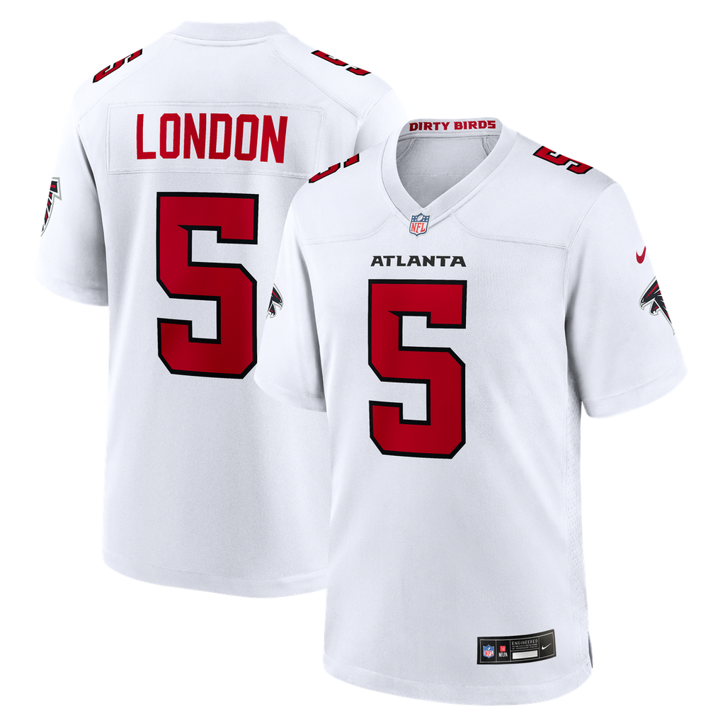 Drake London Atlanta Falcons Nike Game Jersey - White Official NFL Team Apparel Football Fan Gear