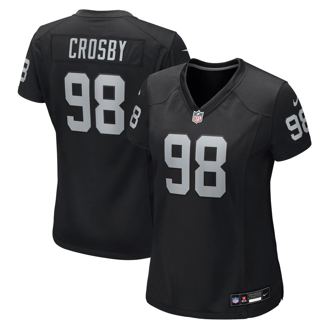 Maxx Crosby Las Vegas Raiders Nike Women's Game Jersey - White Official NFL Team Apparel Football Fan Gear
