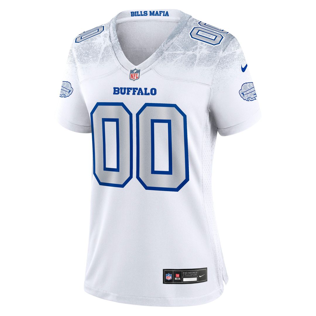 Buffalo Bills Nike Women's 2025 Rivalries Collection Custom Game Jersey - White Official NFL Team Apparel Football Fan Gear