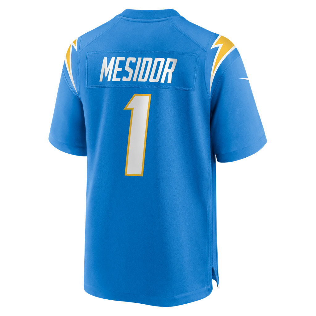 Akheem Mesidor Los Angeles Chargers Nike 2026 NFL Draft First Round Pick No. 22 Team Game Jersey - Powder Blue Official NFL Team Apparel Football Fan