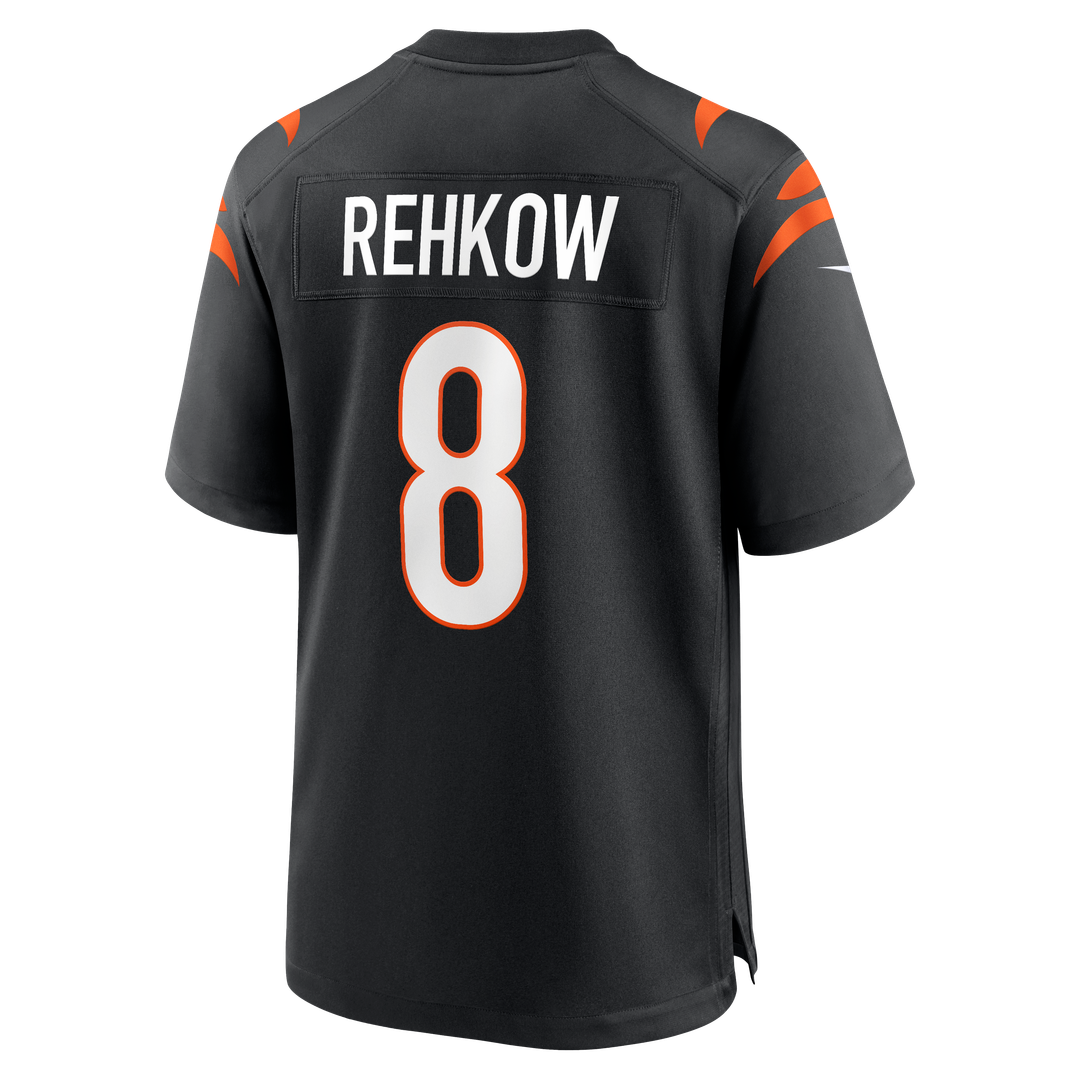 Ryan Rehkow Cincinnati Bengals Nike Game Jersey - Black Official NFL Team Apparel Football Fan Gear