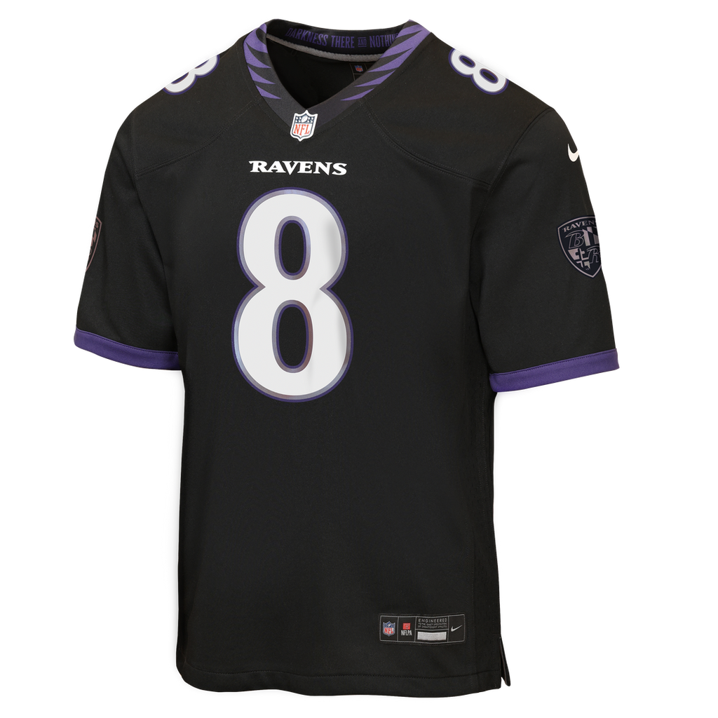 Lamar Jackson Baltimore Ravens Nike Youth Alternate Game Jersey - Black Official NFL Team Apparel Football Fan Gear
