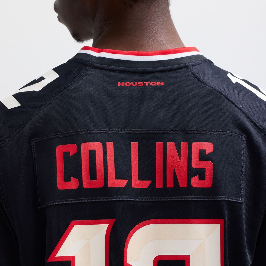 Nico Collins Houston Texans Nike Game Jersey - Navy Official NFL Team Apparel Football Fan Gear