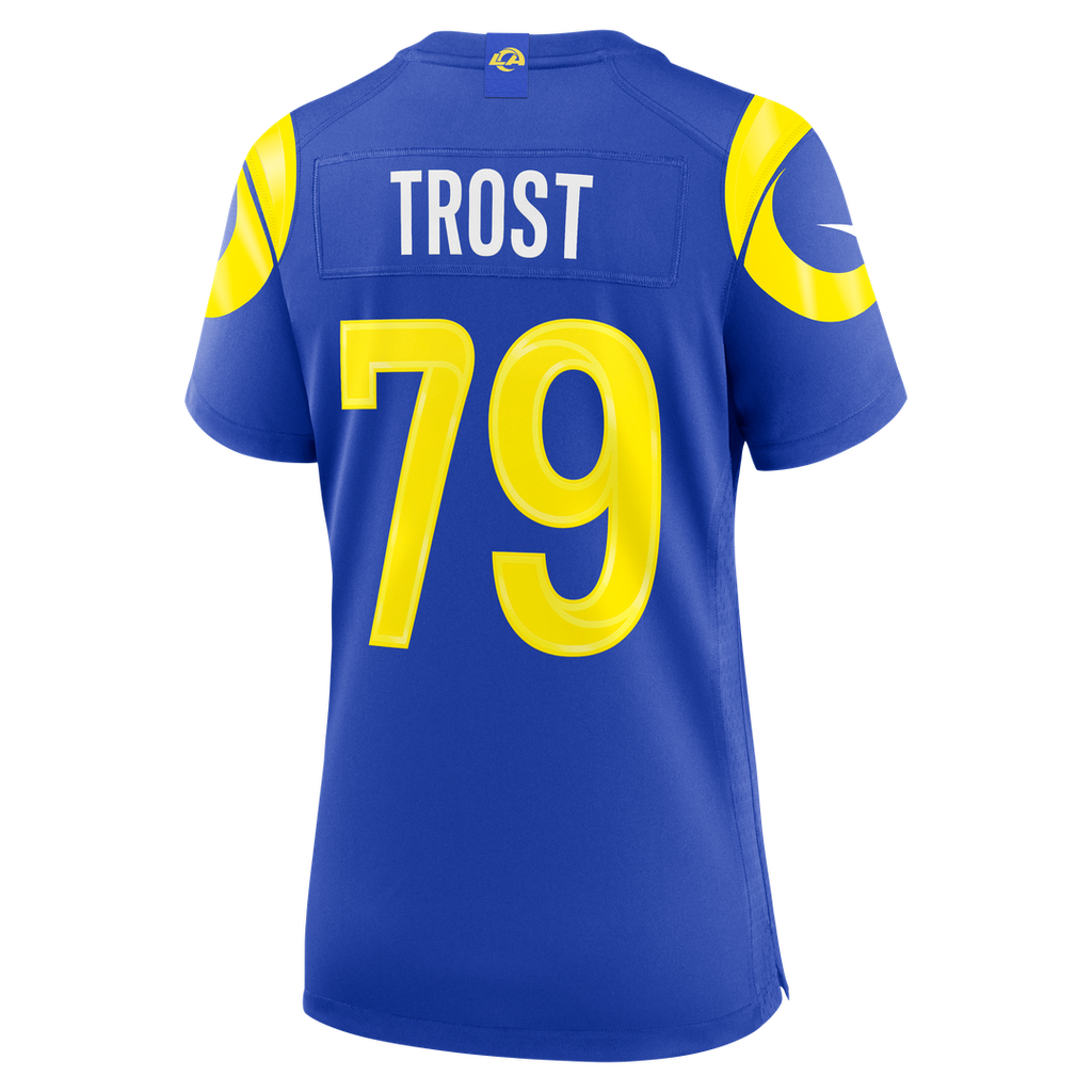 Keagen Trost Los Angeles Rams Nike Women's Team Game Jersey - Royal Official NFL Team Apparel Football Fan Gear