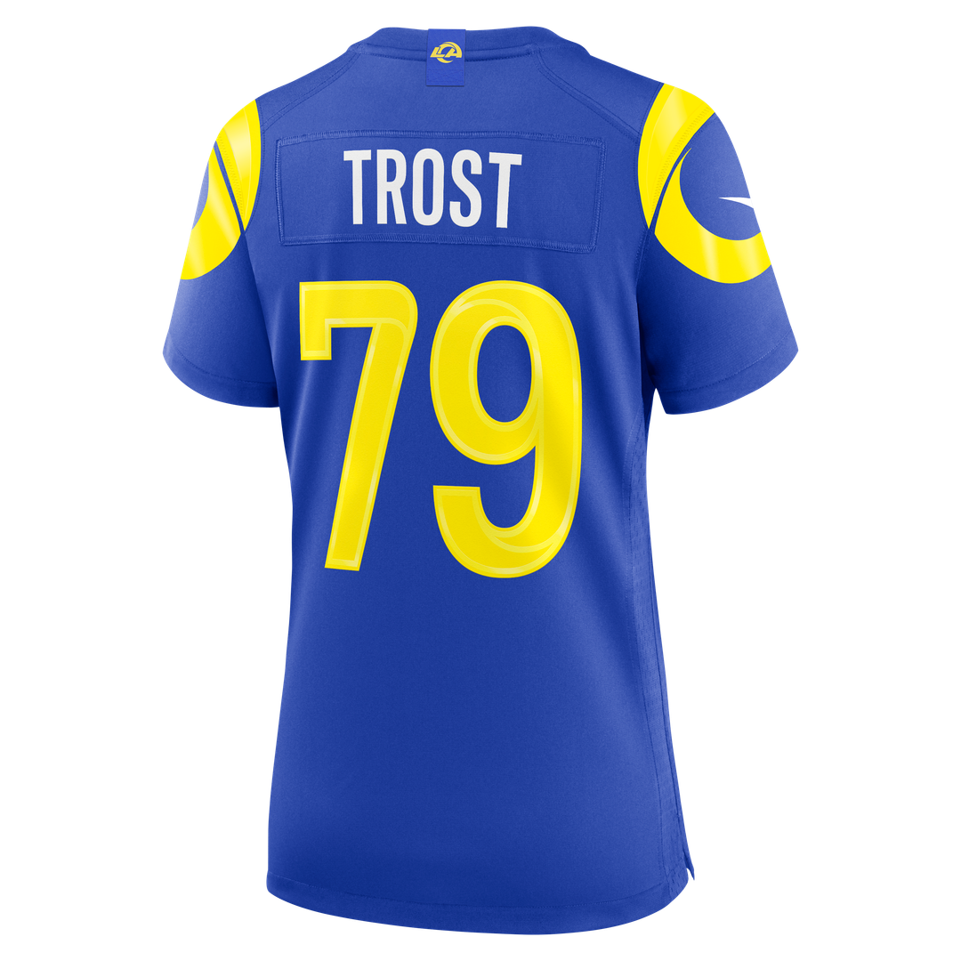 Keagen Trost Los Angeles Rams Nike Women's Team Game Jersey - Royal Official NFL Team Apparel Football Fan Gear