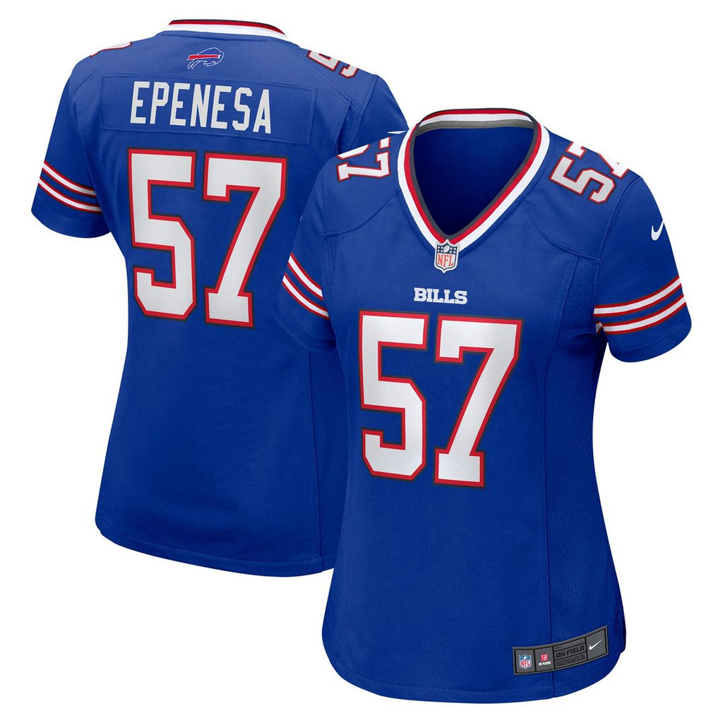 A.J. Epenesa Buffalo Bills Nike Women's Game Jersey - Royal Official NFL Team Apparel Football Fan Gear