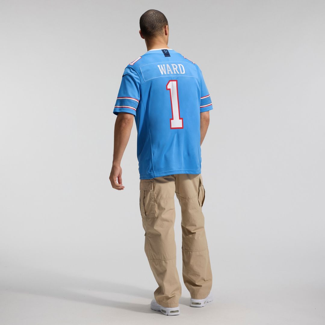 Cameron Ward Tennessee Titans Nike Vapor F.U.S.E. Stitched Limited Jersey - Light Blue Official NFL Team Apparel Football Fan Gear