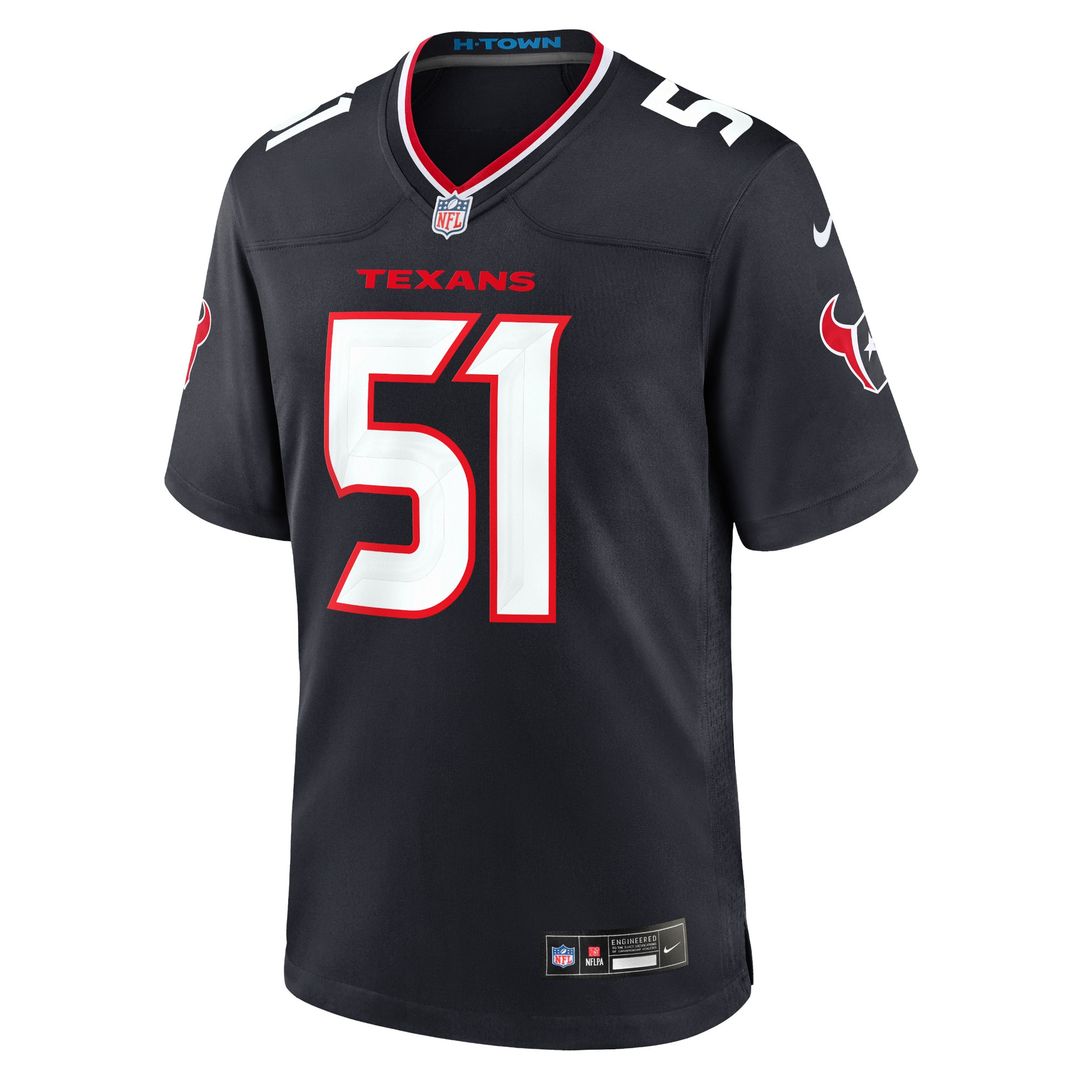 Will Anderson Jr. Houston Texans Nike Game Jersey - Navy Official NFL Team Apparel Football Fan Gear