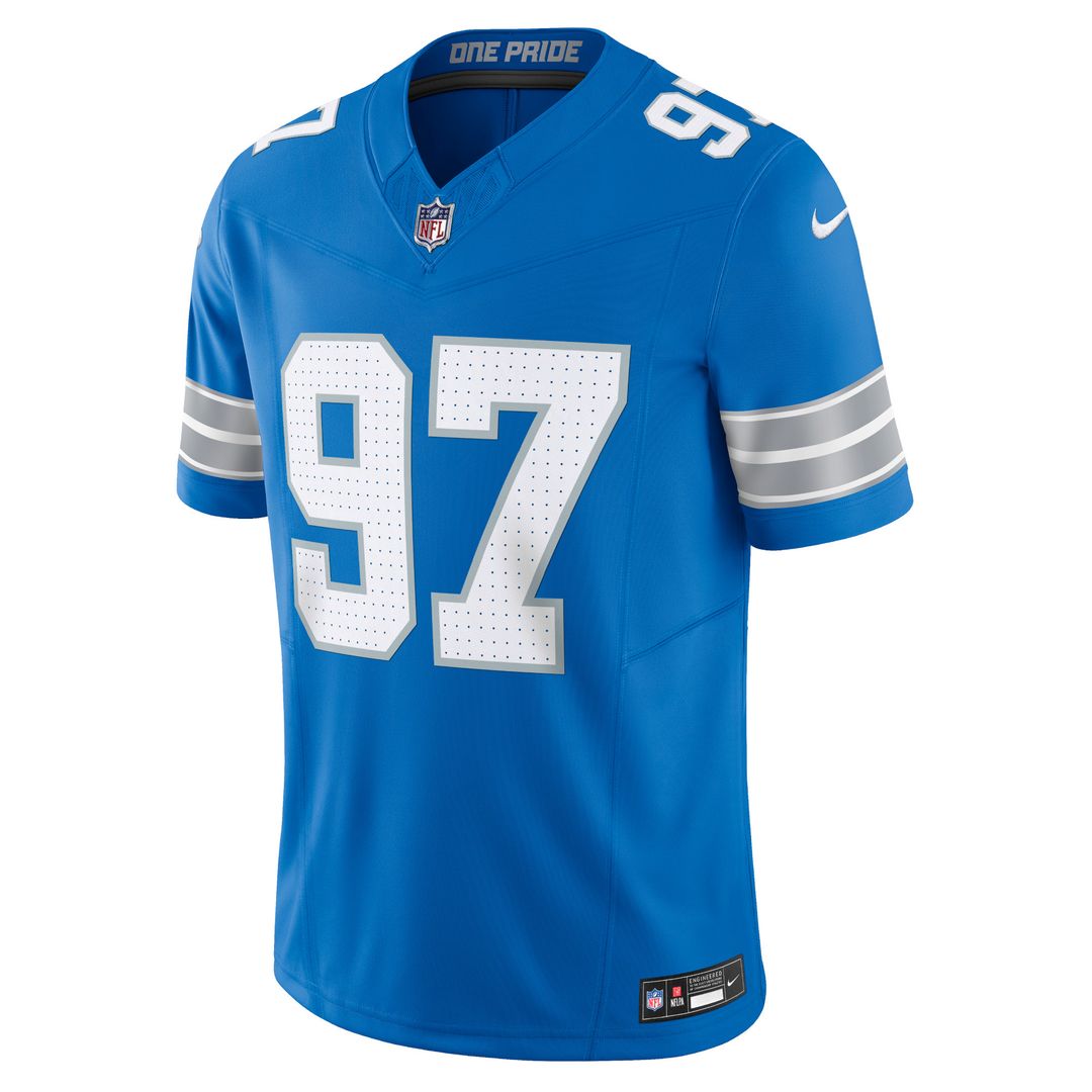 Aidan Hutchinson Detroit Lions Nike Team Vapor F.U.S.E. Limited Jersey - Blue Official NFL Team Apparel Football Fan Gear