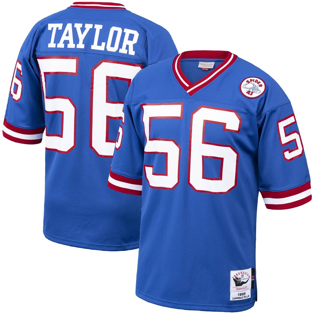 Lawrence Taylor New York Giants 1986 Mitchell & Ness Authentic Throwback Retired Player Jersey - Royal Official NFL Team Apparel Football Fan Gear