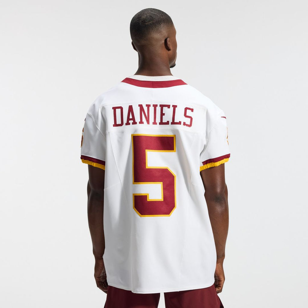 Jayden Daniels Washington Commanders Nike Alternate 2 Super Bowl Era Vapor F.U.S.E. Elite Jersey - White Official NFL Team Apparel Football Fan Gear