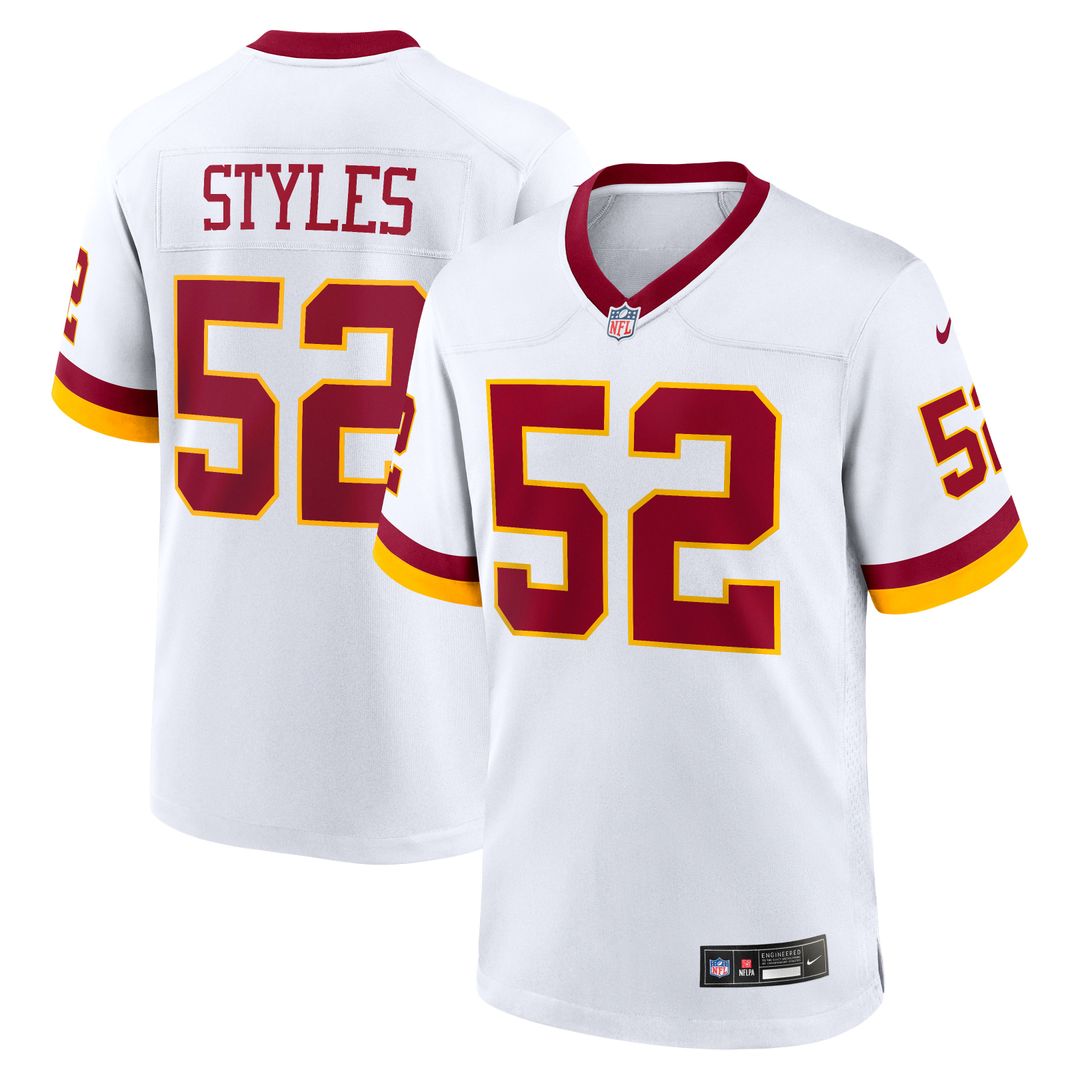 Sonny Styles Washington Commanders Nike Game Super Bowl Era Jersey - White Official NFL Team Apparel Football Fan Gear