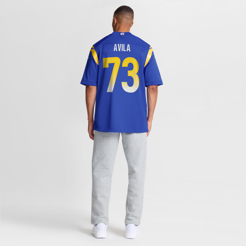 Steve Avila Los Angeles Rams Nike Home Game Jersey - Royal Official NFL Team Apparel Football Fan Gear