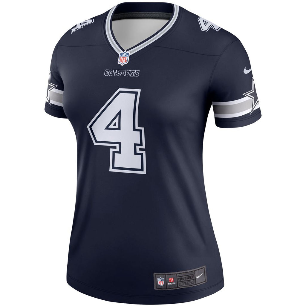 Dak Prescott Dallas Cowboys Nike Women's Legend Player Performance Top - Navy NFL Fan Gear Popular Style