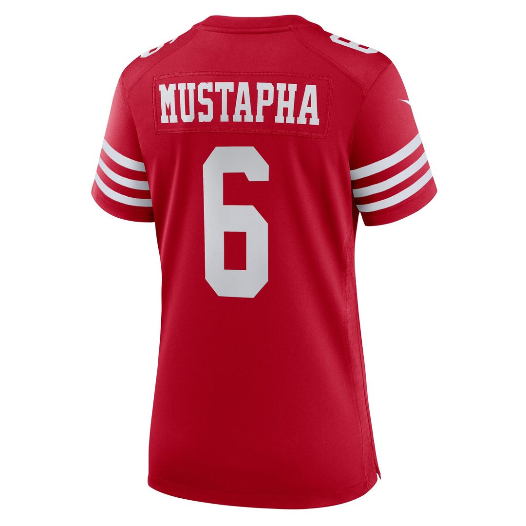 Malik Mustapha San Francisco 49ers Nike Women's Team Game Jersey - Scarlet Official NFL Team Apparel Football Fan Gear