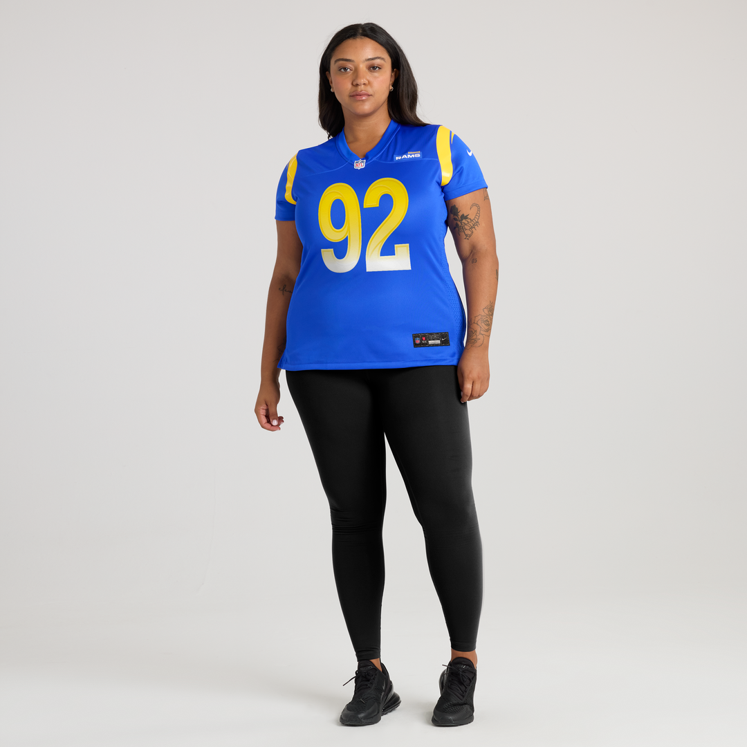 Harrison Mevis Los Angeles Rams Nike Women's Team Game Jersey - Royal Official NFL Team Apparel Football Fan Gear