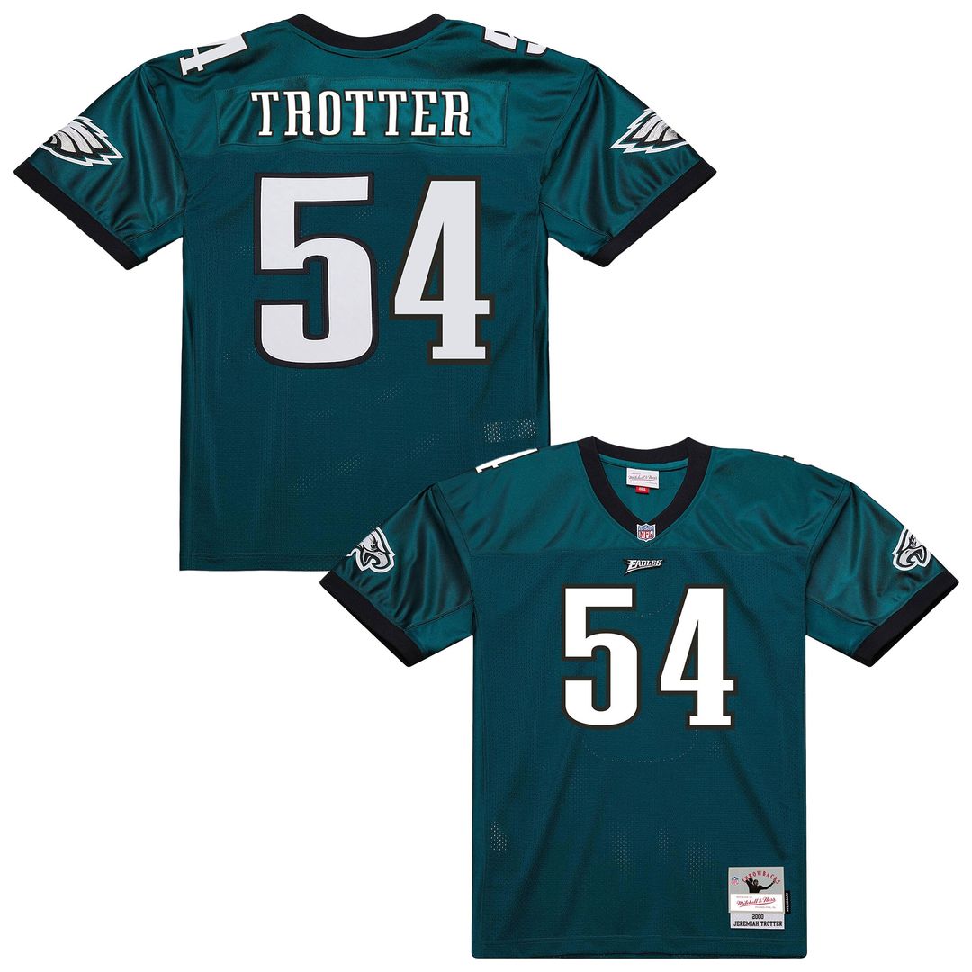 Jeremiah Trotter Philadelphia Eagles Mitchell & Ness 2000 Legacy Throwback Replica Jersey - Green Official NFL Team Apparel Football Fan Gear