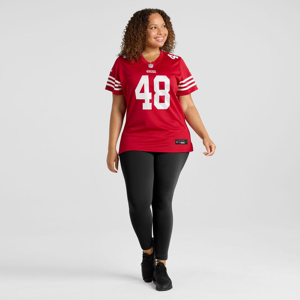 Tatum Bethune San Francisco 49ers Nike Women's Team Game Jersey - Scarlet Official NFL Team Apparel Football Fan Gear