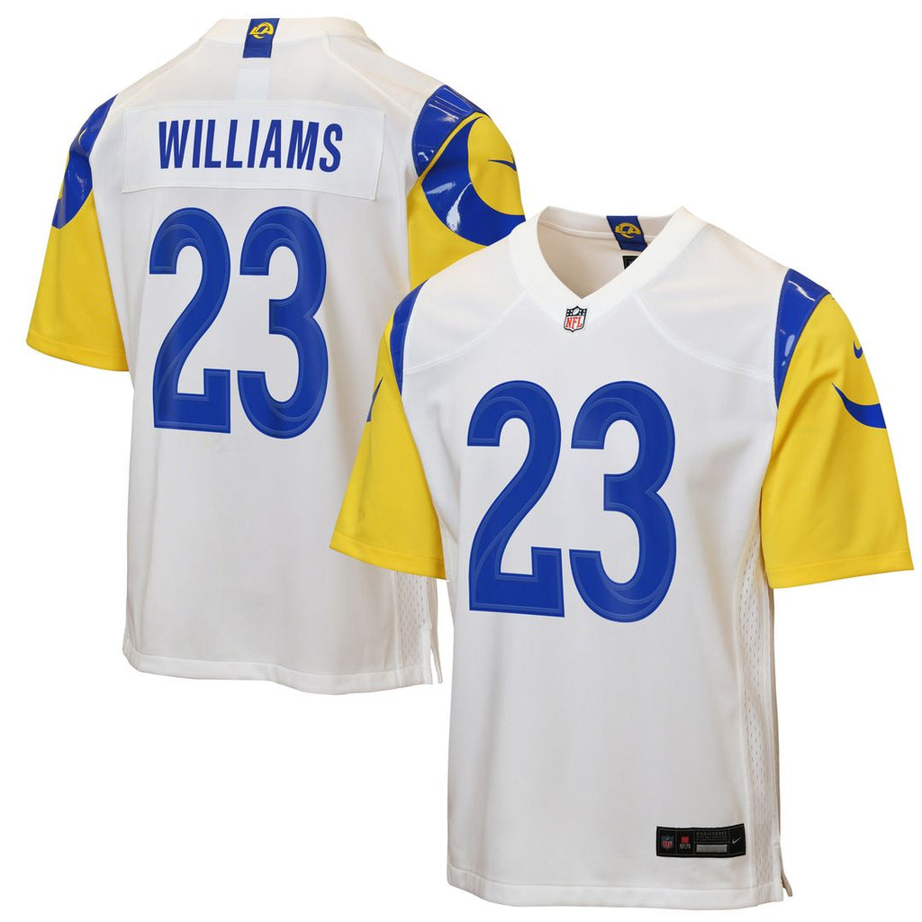 Kyren Williams Los Angeles Rams Nike Youth Game Jersey - White Official NFL Team Apparel Football Fan Gear