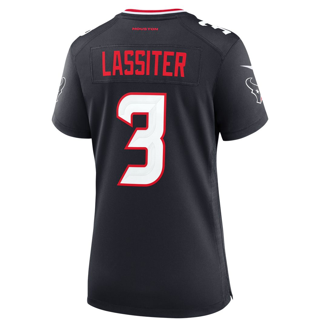 Kamari Lassiter Houston Texans Nike Women's Team Game Jersey - Navy Official NFL Team Apparel Football Fan Gear