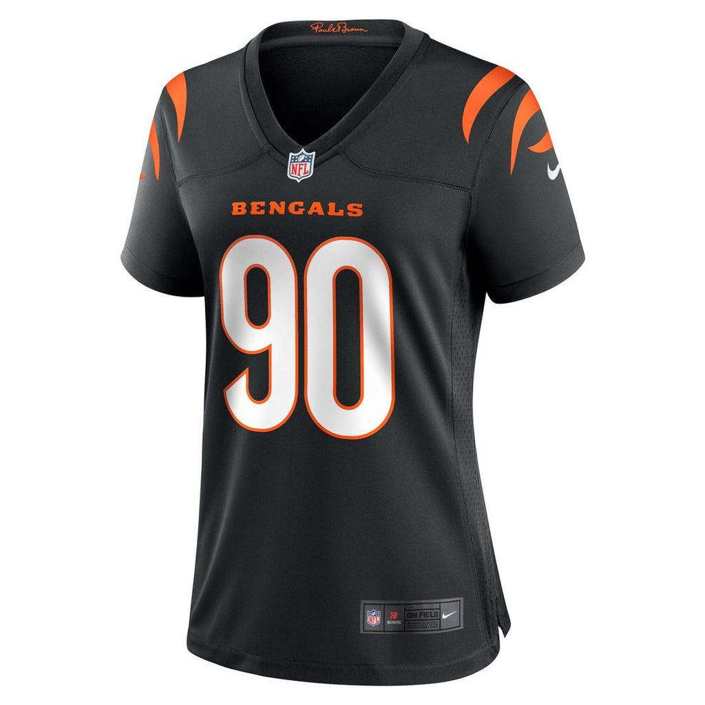 Kris Jenkins Jr. Cincinnati Bengals Nike Women's Game Jersey - Black Official NFL Team Apparel Football Fan Gear