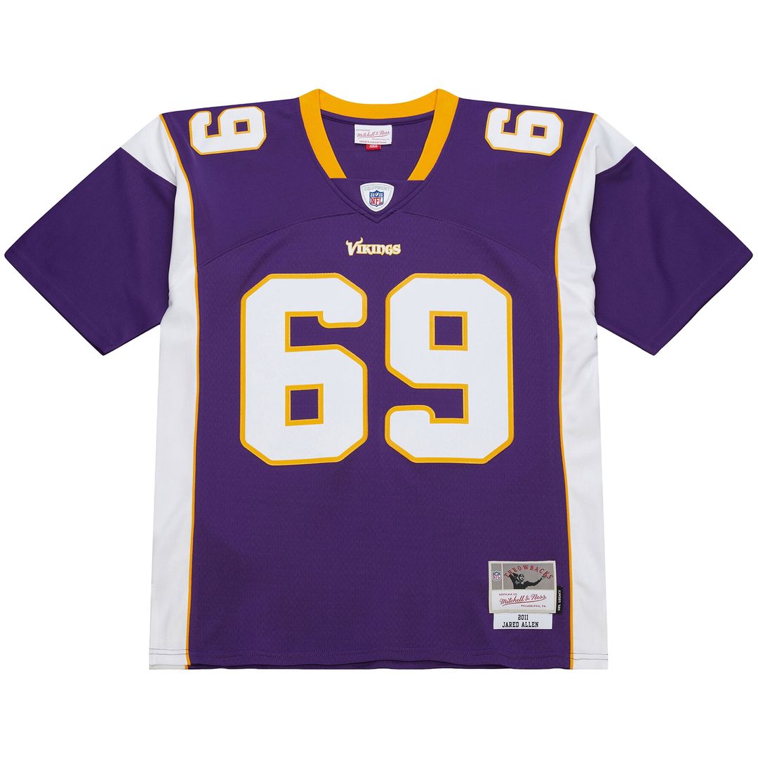 Jared Allen Minnesota Vikings Mitchell & Ness 2011 Legacy Replica Jersey - Purple Official NFL Team Apparel Football Fan Gear