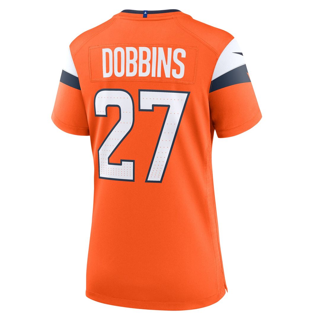 J.K. Dobbins Denver Broncos Nike Women's Team Game Jersey - Orange Official NFL Team Apparel Football Fan Gear