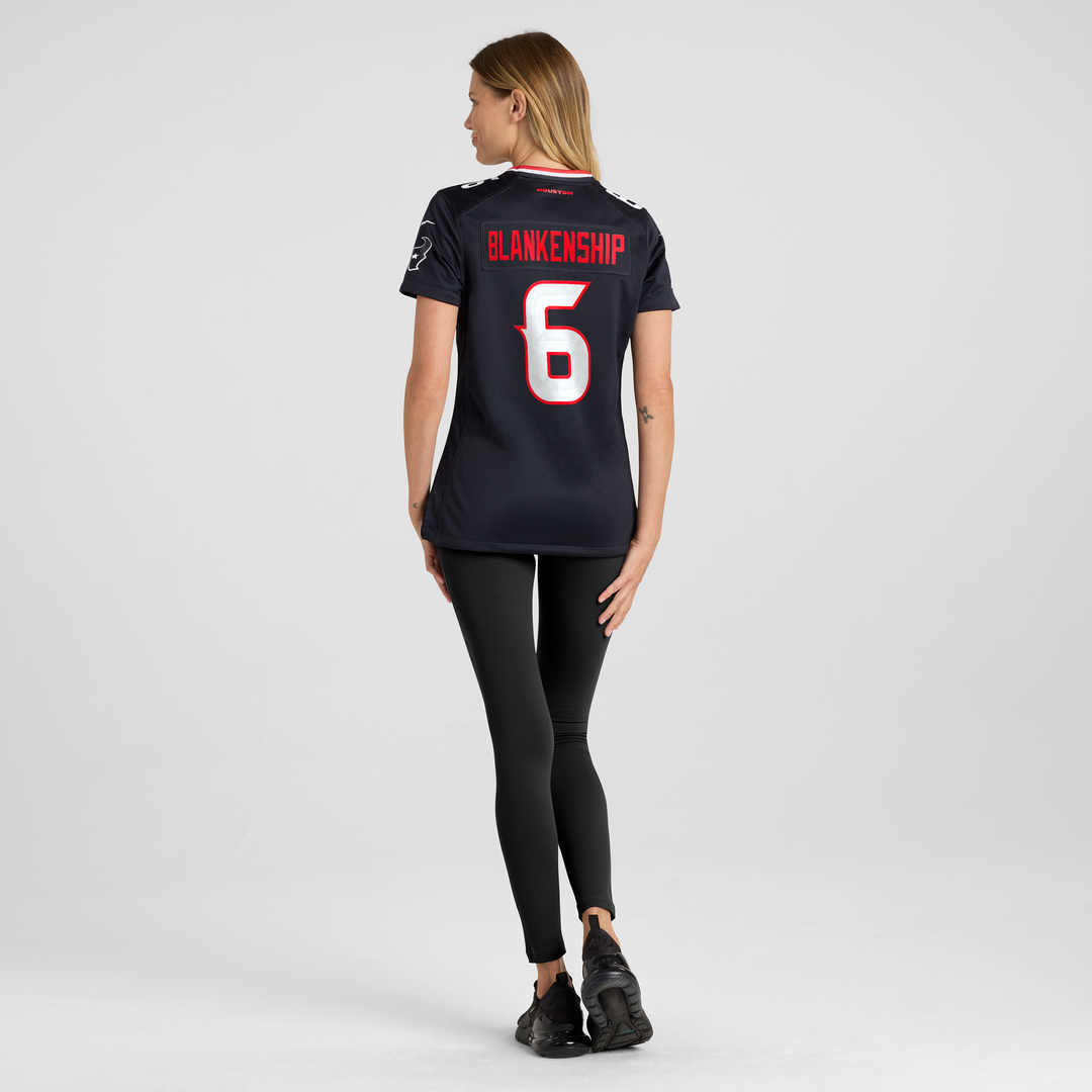 Reed Blankenship Houston Texans Nike Women's Team Game Jersey - Navy Official NFL Team Apparel Football Fan Gear