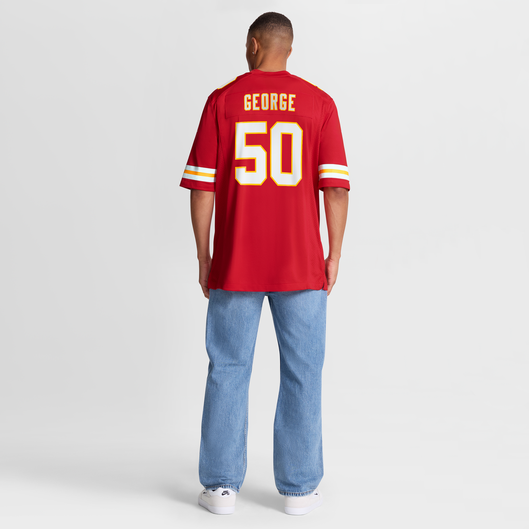 Brandon George Kansas City Chiefs Nike Team Game Jersey - Red Official NFL Team Apparel Football Fan Gear