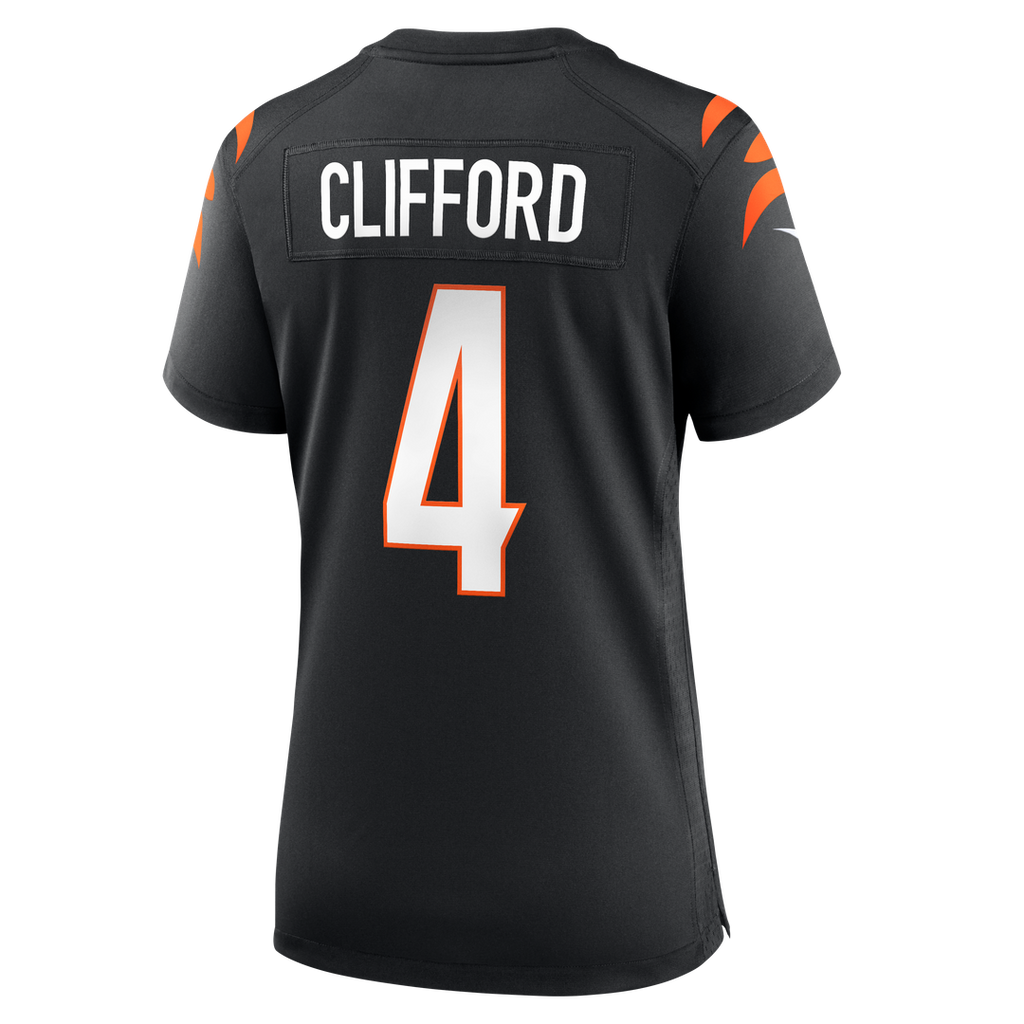 Sean Clifford Cincinnati Bengals Nike Women's Team Game Jersey - Black Official NFL Team Apparel Football Fan Gear