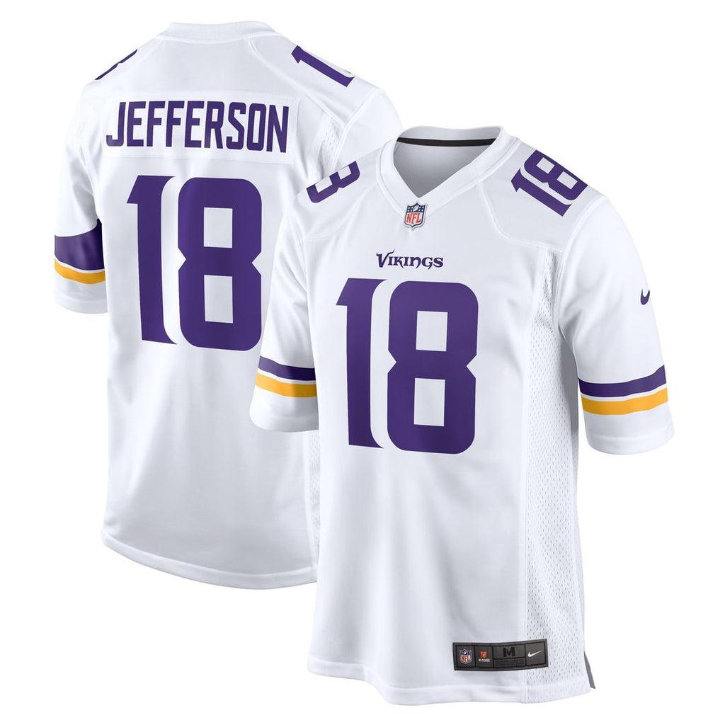 Justin Jefferson Minnesota Vikings Nike Game Player Jersey - White Official NFL Team Apparel Football Fan Gear