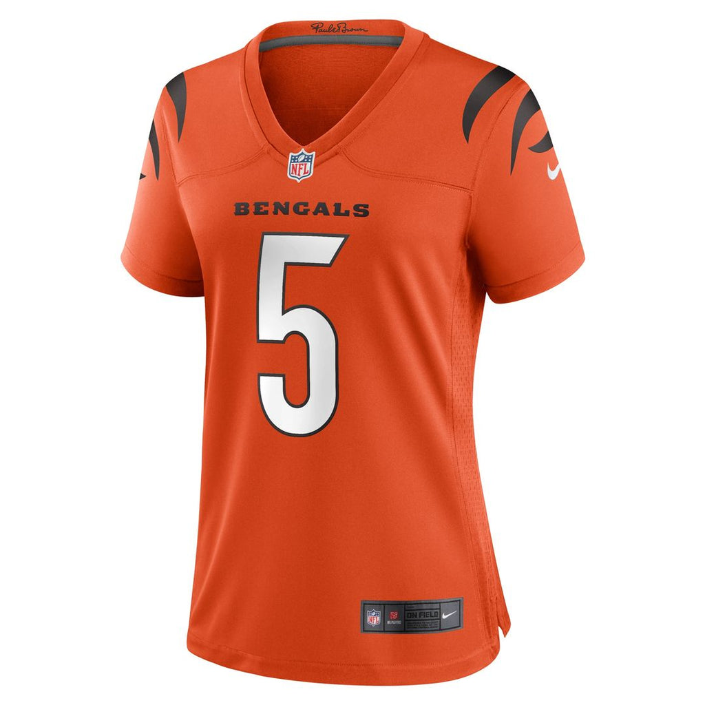 Tee Higgins Cincinnati Bengals Nike Women's Alternate Game Jersey - Orange Official NFL Team Apparel Football Fan Gear